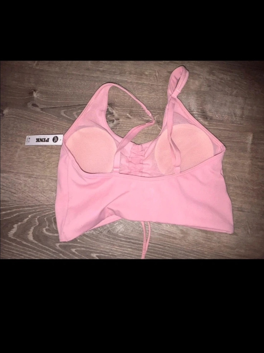 PINK Victoria's Secret Light Pink Active Tank & Ruched Sports Bra Set - Picture 6 of 9